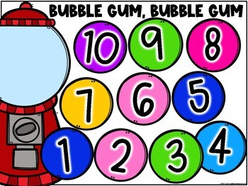 Bubble Gum Behavior Chart