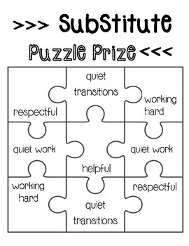 Preview of Class Behavior Incentive puzzle