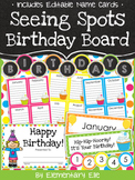 Class Birthday Board - Seeing Spots Theme {Bright and Polka Dot}