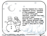 Class Book Project to Pair with Snowmen at Night Printable
