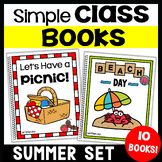 Summer Class Books, Kindergarten & PreK Writing Prompts wi