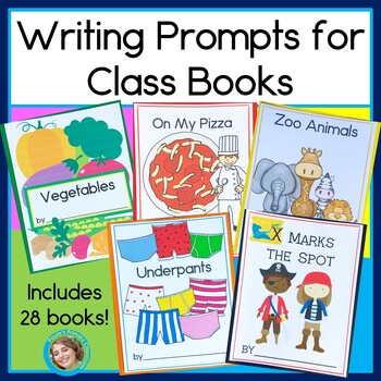 Preview of Class Book Writing Prompts for Preschool and Kindergarten Pre-primer Sight Words