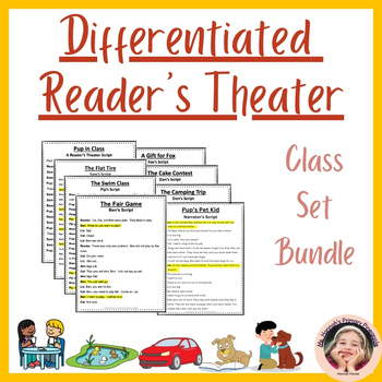 Preview of Class Bundle- Differentiated, Multileveled, Decodable Reader's Theater Scripts