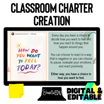 Preview of Class Charter SEL Social Emotional Learning