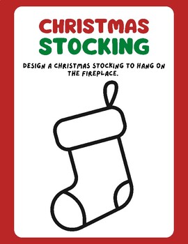 Preview of Class Christmas stocking and fireplace