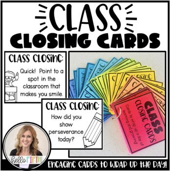 Preview of Class Closing Cards
