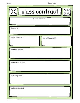 Preview of Class Contract