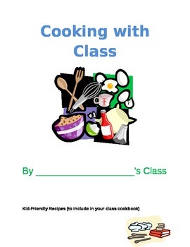 Preview of Class Cookbook & Cooking Activities