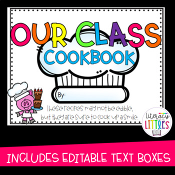 Preview of Class Cookbook Shared Writing Activity | Recipes Class Book