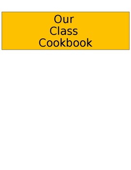Preview of Class Cookbook Template
