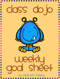 Class DOJO Weekly Goal Sheet