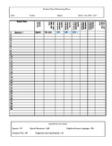 Class Data Tracking Form