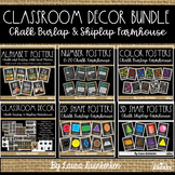 Farmhouse Classroom Decor Bundle Chalk Burlap & Shiplap Theme