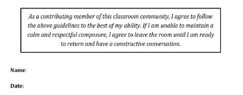 Preview of Class Discussion Agreement