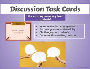 Preview of Class Discussion Task Cards