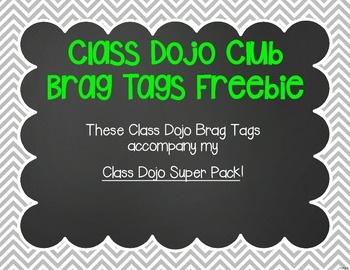 Preview of Class Dojo 100-1000 Point Club & Leader of the Week Reward Tags Freebie