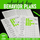 Class Dojo // Daily Individual Behavior Plan