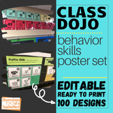 Class Dojo Behavior Poster Set -EDITABLE  (Back to School,