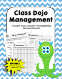 Class Dojo Goal & Tracking Sheets (EDITABLE)