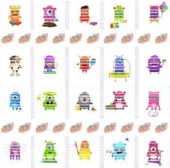 Preview of Class Dojo Monster Set: Spring Collection