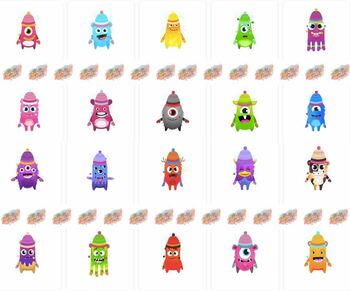 Preview of Class Dojo Monster Set: Winter Collection
