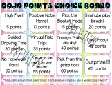 Class Dojo Point Choice Board-Customizable