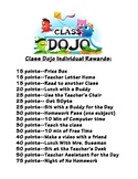 Class Dojo Rewards