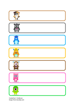 Preview of Class Dojo Tray / Drawer Labels