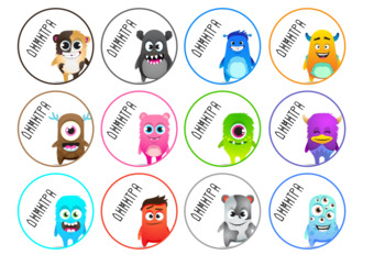Preview of Class Dojo labels