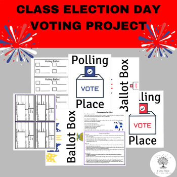 Preview of Class Election Day Project for Mock Elections and Voting