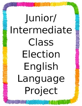 Preview of Class Election Language Unit - Junior/Intermediate