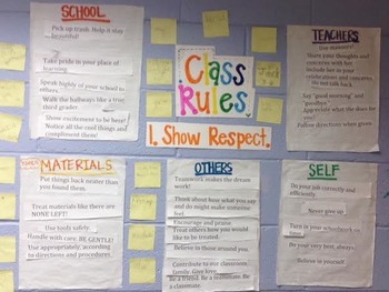 Preview of Class Expectations Show Respect Lesson Plans and Materials