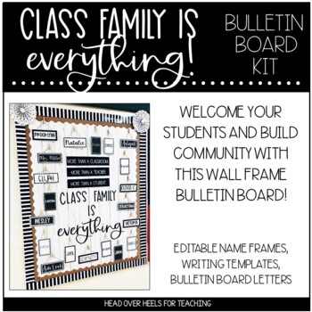 Preview of Class Family Is Everything Bulletin Board Kit