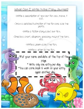 Class Fish Literacy Center Sign by Alana Kendall | TpT