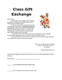 Class Gift Exchange Parent Letter
