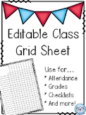 Editable Grade Sheets
