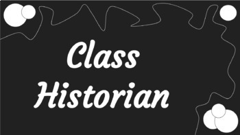 Preview of Class Historian Game 