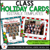 Class Holiday Cards | Christmas Cards | Editable Designs