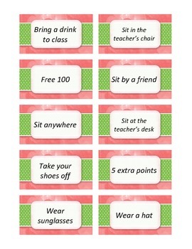 Class Incentive Coupons by All Smiles Here | TPT