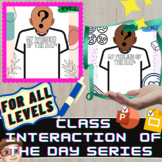 Preview of Class Interaction of the Day CARD SERIES (with Editable Features)