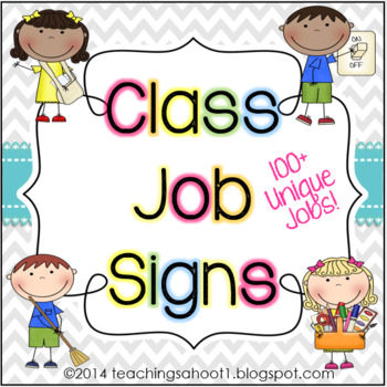 Preview of Class Job Signs - Chevron