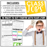 Back to School Set Up - Classroom Jobs - Editable