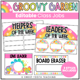 Class Jobs & Helpers | Groovy Garden Retro Decor | Editable
