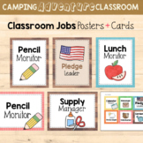 Class Jobs Posters + Cards {Camping Adventure Forest Class