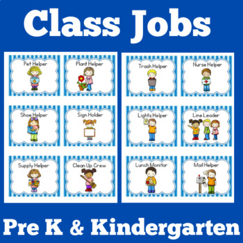 Class Classroom Helpers Jobs | Preschool Kindergarten 1st 2nd Grade