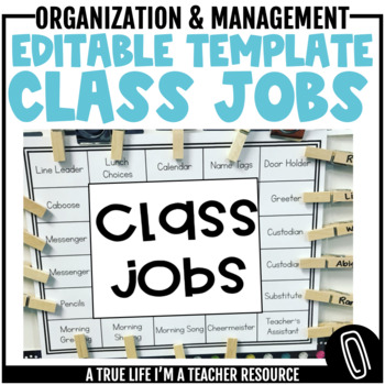 Preview of Class Jobs Template {Editable}