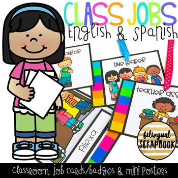 Preview of Class Jobs in English & Spanish | Trabajos del Aula