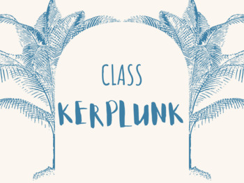 Preview of Class Kerplunk Sign