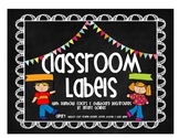 Class Labels (Rainbow and Chalkboard)