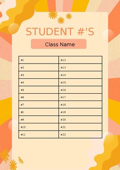 Preview of Class List